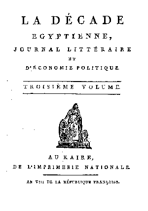 Décade égyptienne, volume 3